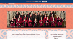 Desktop Screenshot of chapterhousechoir.org