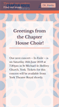 Mobile Screenshot of chapterhousechoir.org